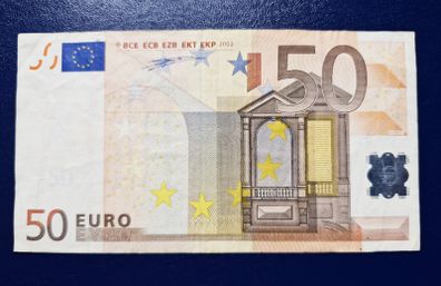Ireland 2002 T Series 50 Euro Duisenberg Banknote