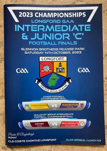 2023 Kenagh v Sean Connolly's - GAA Longford Intermediate Football Club Final Programme