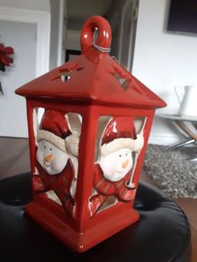 Large Christmas lantern 13 inches tall