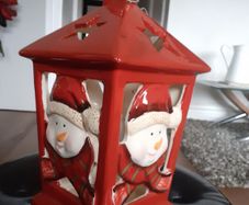 Large Christmas lantern 13 inches tall