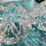 Pair of Glass tea light holders Image 3