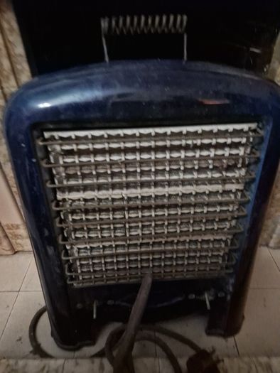 1920s/30s Vintage MAGNET 1930s Art Deco cobalt blue enamel electric fire