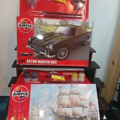 Vintage Airfix Hornby Hms Victory A55104 Aston Martin Db5 A50089 Both Sealed