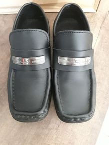 Black Ben Sherman Boys Dress Shoe