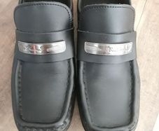Black Ben Sherman Boys Dress Shoe