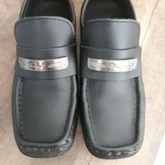 Black Ben Sherman Boys Dress Shoe