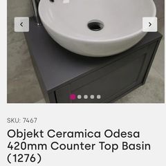 Countertop bathroom sink basin