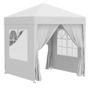 NEW SALE | 2 x 2m Pop-up Gazebo, Portable with Sidewalls | High-Quality Steel Frame | Water-Resistant | UV Protection | Blue Image 4