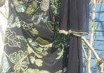Stunning silk organza dress with embroidered beading