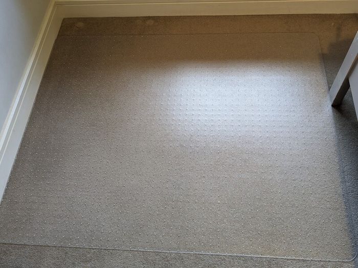 Marvelux transparent PVC chair mat for carpets (Made in UK)