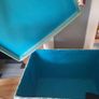 mint green/duck egg storage box Image 3