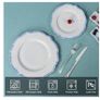 Brand New fanquare 4 Piece Plate Set Dinner Plate Porcelain, Image 4