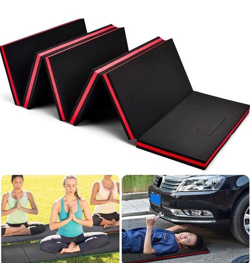 3 in 1 Mechanic EVA Foam Work Mat, 6-Folds Portable Car Repair Knee Cushion, for Mechanics, Garage, Picnicking, Gardening, Camping, Home Gym