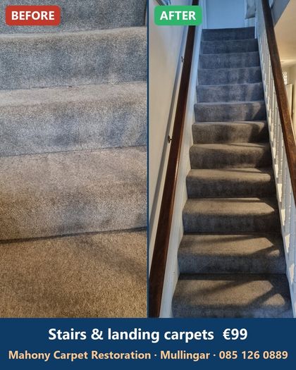 Carpet Cleaning Mullingar Stairs and Landing 99 Euro