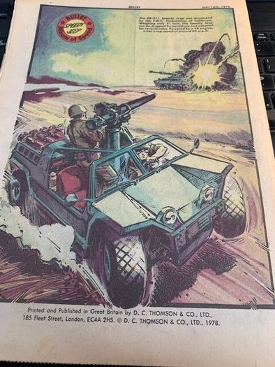 Bullet - UK Comics Issues 95, 108,112, 113,136 Dec 1977- Sept 16th 1978-DC Thompson