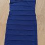 E4 SALE!!  Navy One Shoulder Dress. Size 8 Image 2