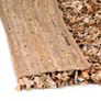 Shaggy Rug Genuine Leather 190x280 cm Tan Image 5