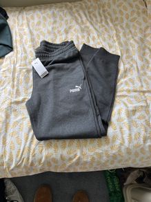 Men's Puma Joggers Grey Large