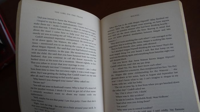 The Girl On the Train by Paula Hawkins.