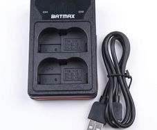 Batmax LED Display Smart USB Dual Charger for Nikon EN-EL15  EN-EL15A Batteries