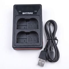 Batmax LED Display Smart USB Dual Charger for Nikon EN-EL15  EN-EL15A Batteries