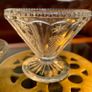 1950s Art Deco Vintage Pressed Glass Dishes Footed Set Of 6 1950 Image 3