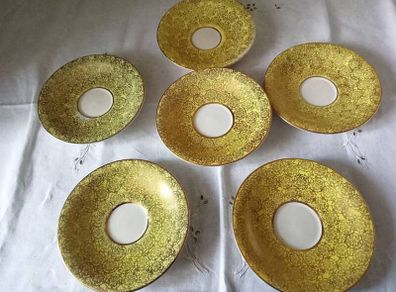 Rare Arklow Pottery saucers pattern 2453