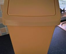 Yellow kitchen bin