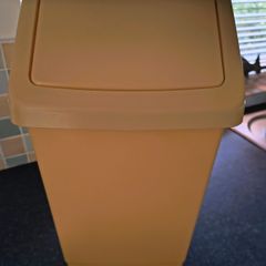 Yellow kitchen bin