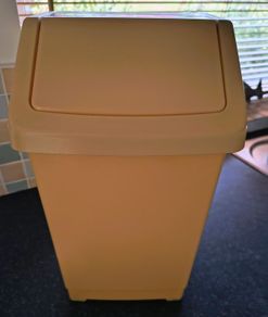 Yellow kitchen bin