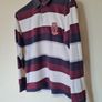 Tommy hilfiger rugby polo Size large Pit to pit 22" stripe cotton number 5 in excellent condition Image 6
