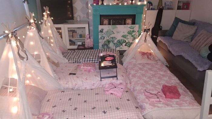 Teepee Sleepover party equipment