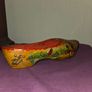 Vintage hand painted wooden Clog Image 3