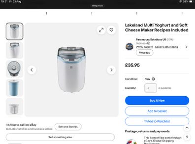 Lakeland yoghurt maker