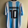 Argentina AFA Retro Football Shirt Blue White Image 2