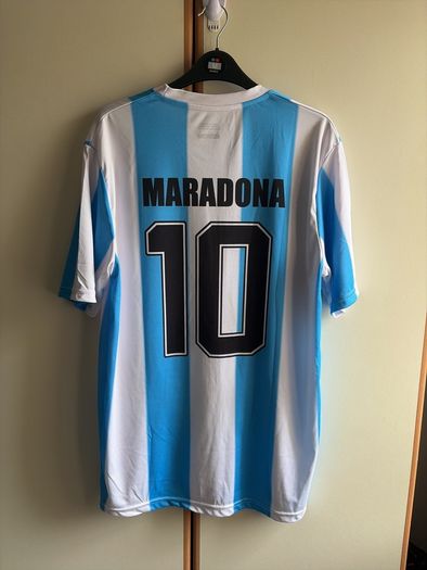 Argentina AFA Retro Football Shirt Blue White