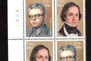 2006 Ireland Celtic Scholars Johann Zeuss (Founder of Celtic Philology) Mairin O Cadhan (Gaelic Novelist) Commemorative Stamps Plate Block 1A1A1A1A Mint Never Hinged (MNH)