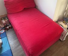 IKEA Red Chaise Lounge sofa