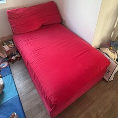 IKEA Red Chaise Lounge sofa