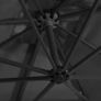 Cantilever Umbrella with LED lights and Steel Pole 250X250 cm Black Image 4