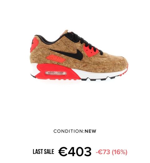 Ultra Rare Collectors Nike Air Max 90 Anniversary Cork