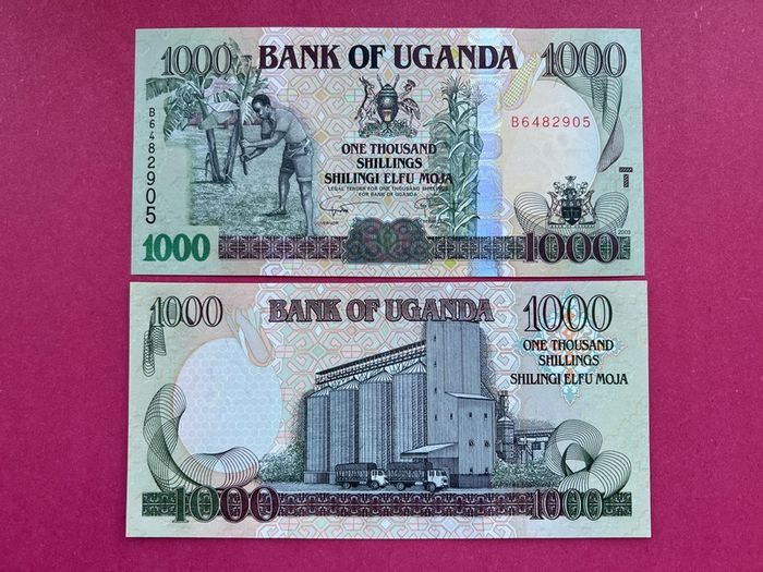 Uganda  1000  Shillings  2009  Pick  43d   ( Uncirculated )
