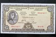 Ireland 1975 Lady Lavery 5 Pound  Banknote