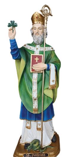 large religous statue saint Patrick