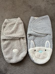 2 x baby swaddles / baby footmuff  like new