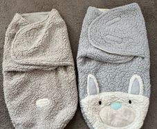 2 x baby swaddles / baby footmuff  like new