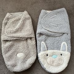 2 x baby swaddles / baby footmuff  like new