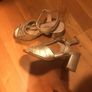 PieSanto ladies heels 34 EU size 1 UK gold Image 3