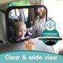 Baby Car Mirror (2 Pack) - 100% Shatterproof & Shakeproof, Award-Winning Car Mirror Baby Rear View, Non-Slip with 360 Rotation, Newborn Essentials Image 3
