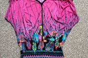 Womens top floral tropical ink UK 8/10